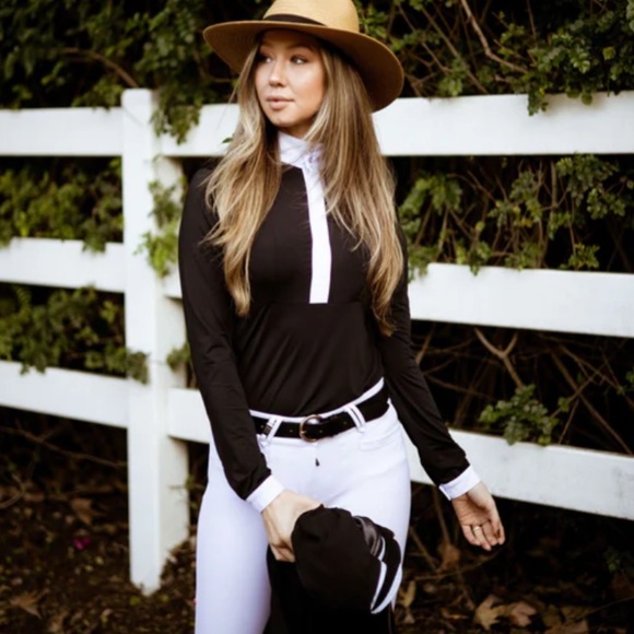 Solid Citizen Equestrian ISABEL | SHOW SHIRT | NOIR - Picture 2 of 3